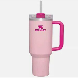 Stanley 40oz Flamingo Pink Tumbler – H2.0 FlowState Quencher | 40 OZ | Pink